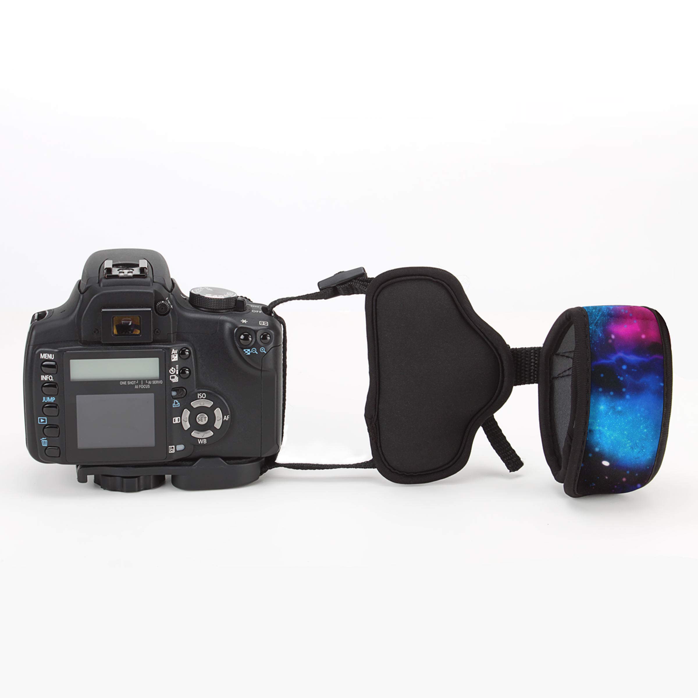 USA Gear Cinghia della Mano Imbottito Polso e Grip per Fotocamere SLR/DSLR Funziona con Canon EOS 1300D, 100D / Nikon D3300 / Pentax, Pansonic e altri