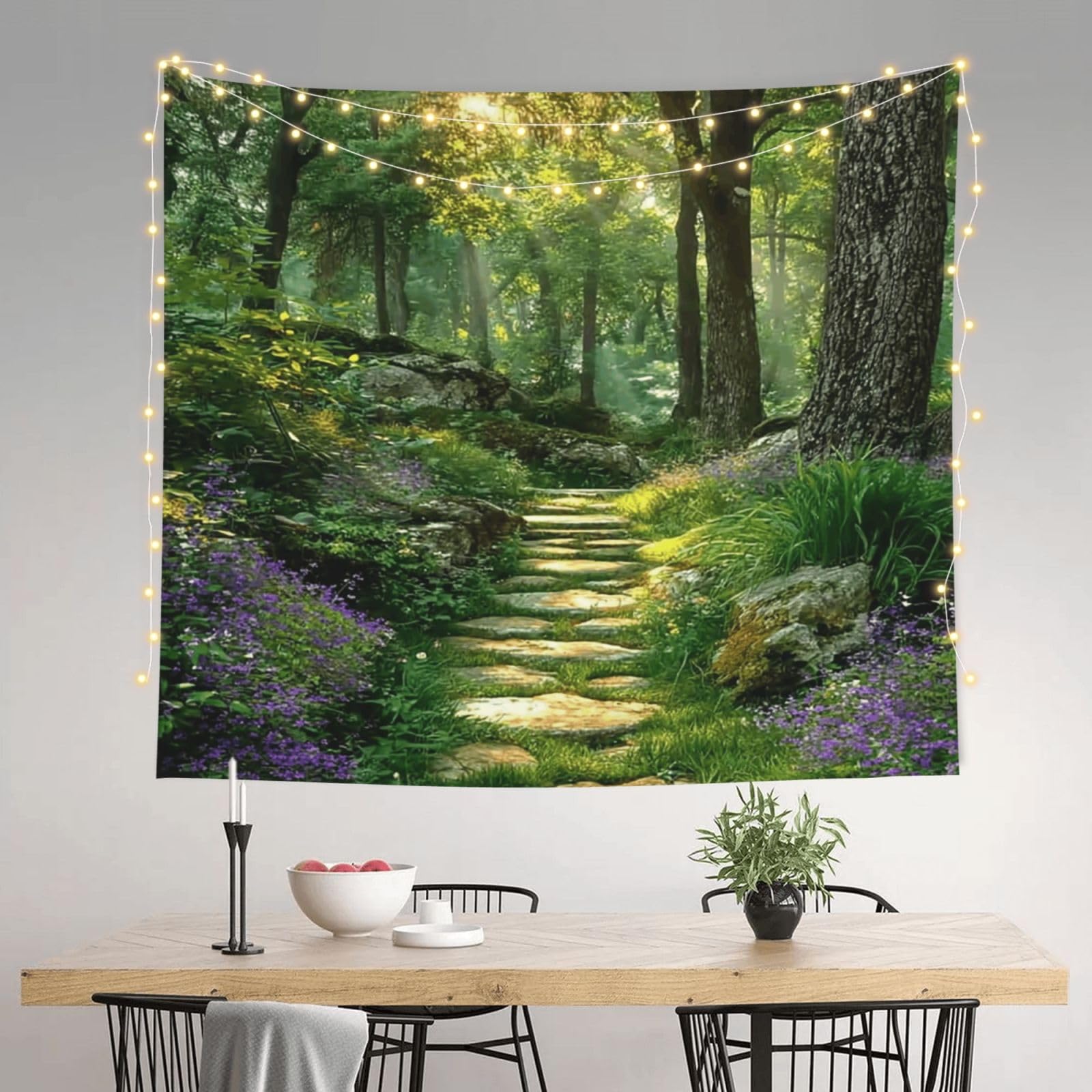 HJKJKKJ Tapestry 152 X 130 CM Aesthetic Wall Tapestrys for Bedroom Spring Scenery Tapestries Hanging Wall Art Blanket Home Decor Tapestry for Living Room Dorm Office