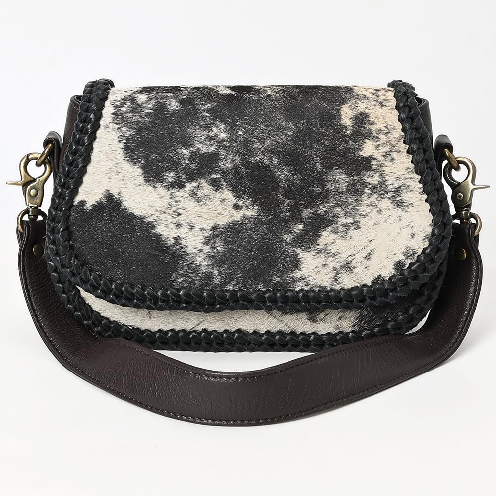 American Darling Small Crossbody Hair On Genuine Leather Western Women Bag Handbag Purse | for Cute