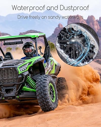 Miniatura 3 de 4 tapas de cubo central de rueda aptas para Kawasaki Teryx KRX 1000 2020-2022, tapas de cubo de rueda para neumáticos antipolvo reemplazan 11065-1341