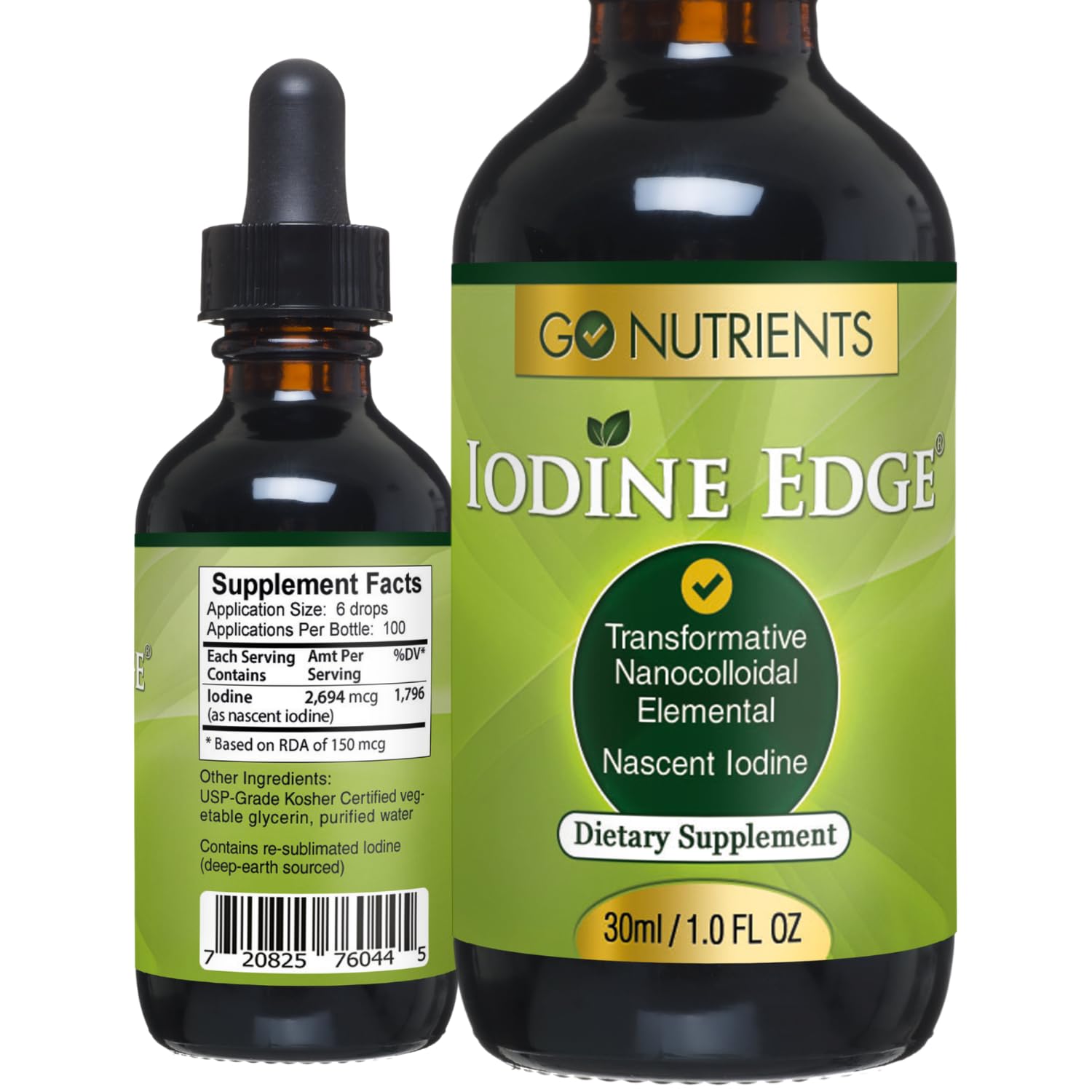 Amazon.com: Go Nutrients Iodine Edge - Liquid Nascent Iodine Drops
