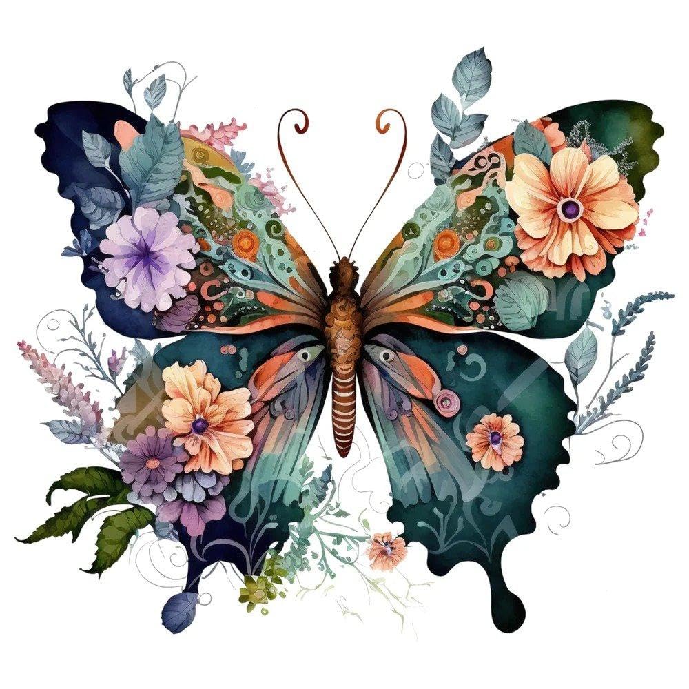 Car Stickers for Auto Wndow Bumper Expressive Butterfly Decals Vibrant