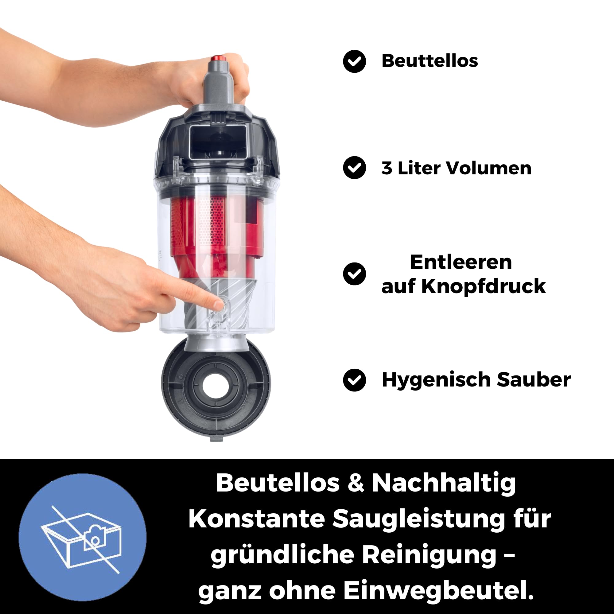 Fakir 3693003 Staubsauger BL240 beutellos