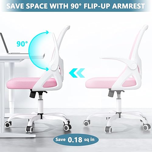 Miniatura 27 de Silla de dibujo alta con anillo reposapiés para el hogar y el trabajo, silla ergonómica de oficina para el hogar con brazos abatibles y soporte