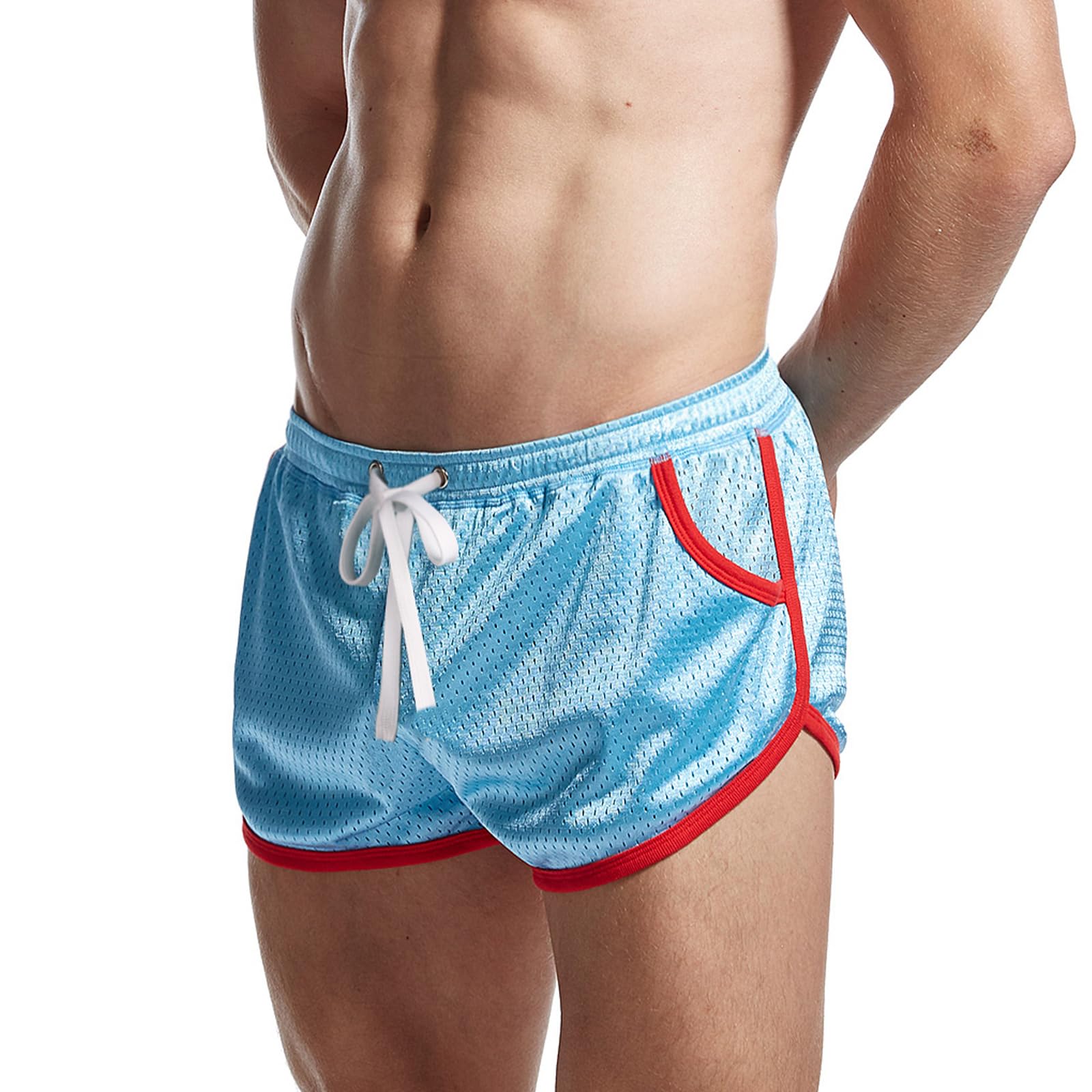 AIMPACT Sport Shorts Herren 3 Inch Mesh Bodybuilding Shorts Atmungsaktiv Turnhose Herren Kurz Training Fitness Sporthose mit Tasch