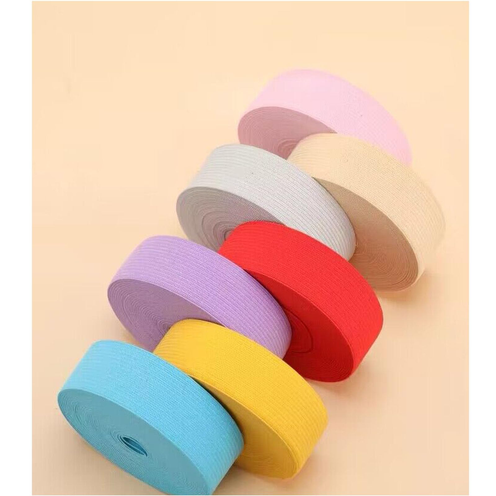 Elastico Per Cucito Colorato - 5 Metri, Largo 20 Mm, In Poliestere Elasticizzato - Foto 8