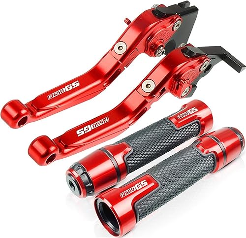 Vista 19 de for BMW F650GS F 650GS 2000 2001 2002 2003 2004 2005 F 650 GS Motorcycle CNC Brake Clutch Lever+22MM Handle Grips Handlebar (Color : 19)