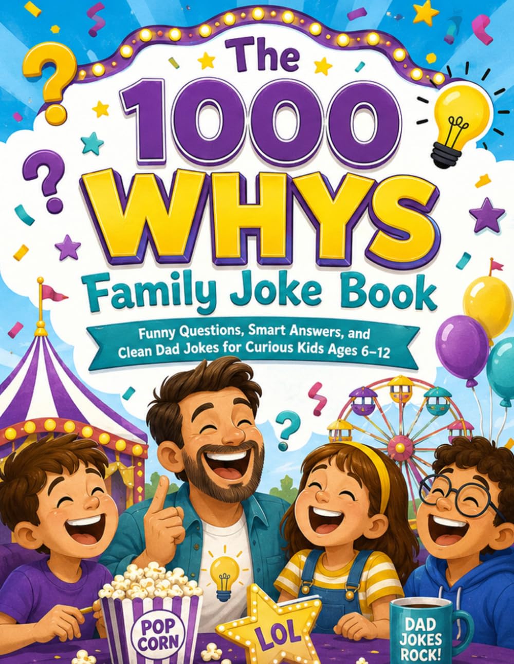 The 1000 Whys Family Joke Book; Funny Questions, Smart Answers, and Clean Dad Jokes for Curious Kids Ages 6–12