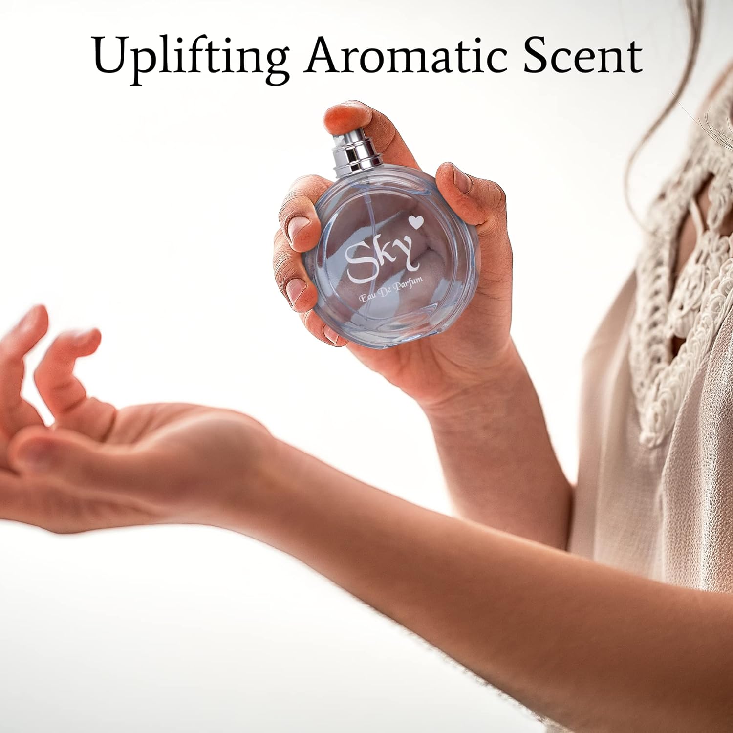 NovoGlow Sky for Women - 3.3 Fl Oz Eau De Parfum Spray - Long-Lasting Fruity Floral & Woody Scents Smell Sweet & Feminine All Day Includes Carrying Pouch Lovely Gift for Women on All Occasions image 5 of 8 B089KWHCH1