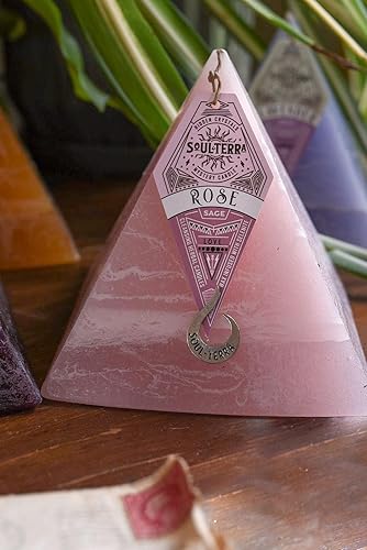 Miniatura 2 de Soul-Terra Rose Sage Love Attraction - Vela de intención con tesoros en el interior para atraer el amor, 75 horas de tiempo de combustión, velas con
