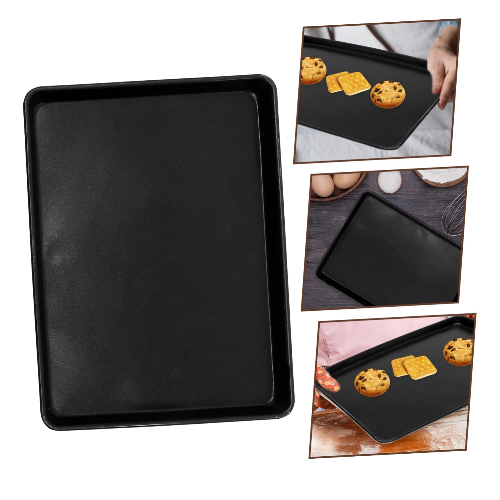 Alipis Plaque de Cuisson Rectangulaire Noir