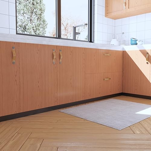 Miniatura 3 de Danodoi Papel tapiz de madera marrón papel de contacto de madera 157 x 787 pulgadas papel tapiz autoadhesivo extraíble papel de madera vintage para