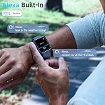 Quican Smart Watch (Android & iPhones), 1.8" HD Alexa Built-in Smart Wacthes for Women Men with Heart Rate Monitor, Sleep/Step Tracker, 120+ Sports Fitness Watch for Women, 3ATM Waterproof Sport Watch