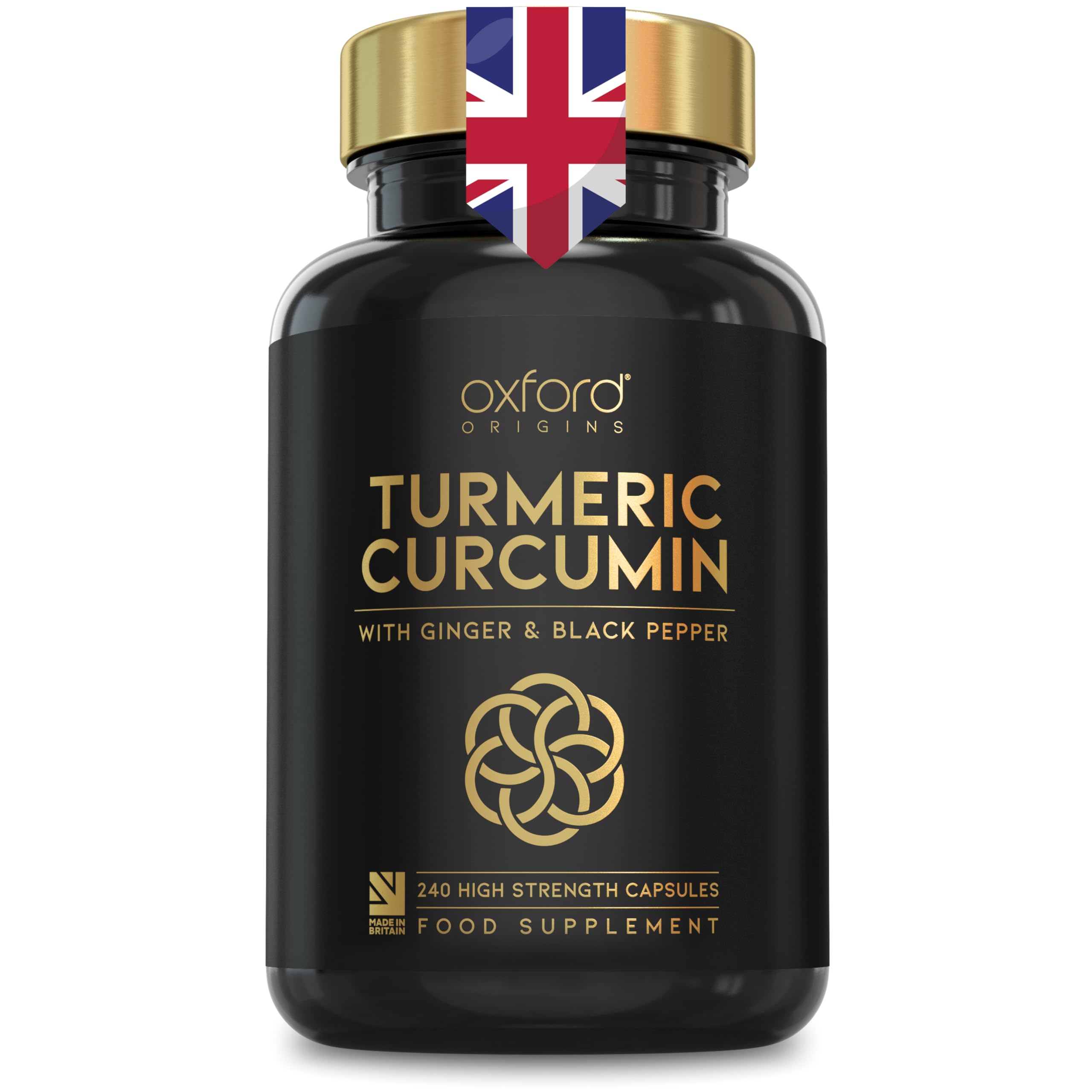 Sponsored Ad – Advanced Turmeric and Black Pepper Capsules Made in the UK | ONE per Day Turmeric Supplement with Ginger & Black Pepper | High Absorption Tumeric Supplement Joints Care | 8 Month Supply - 240 Capsules
