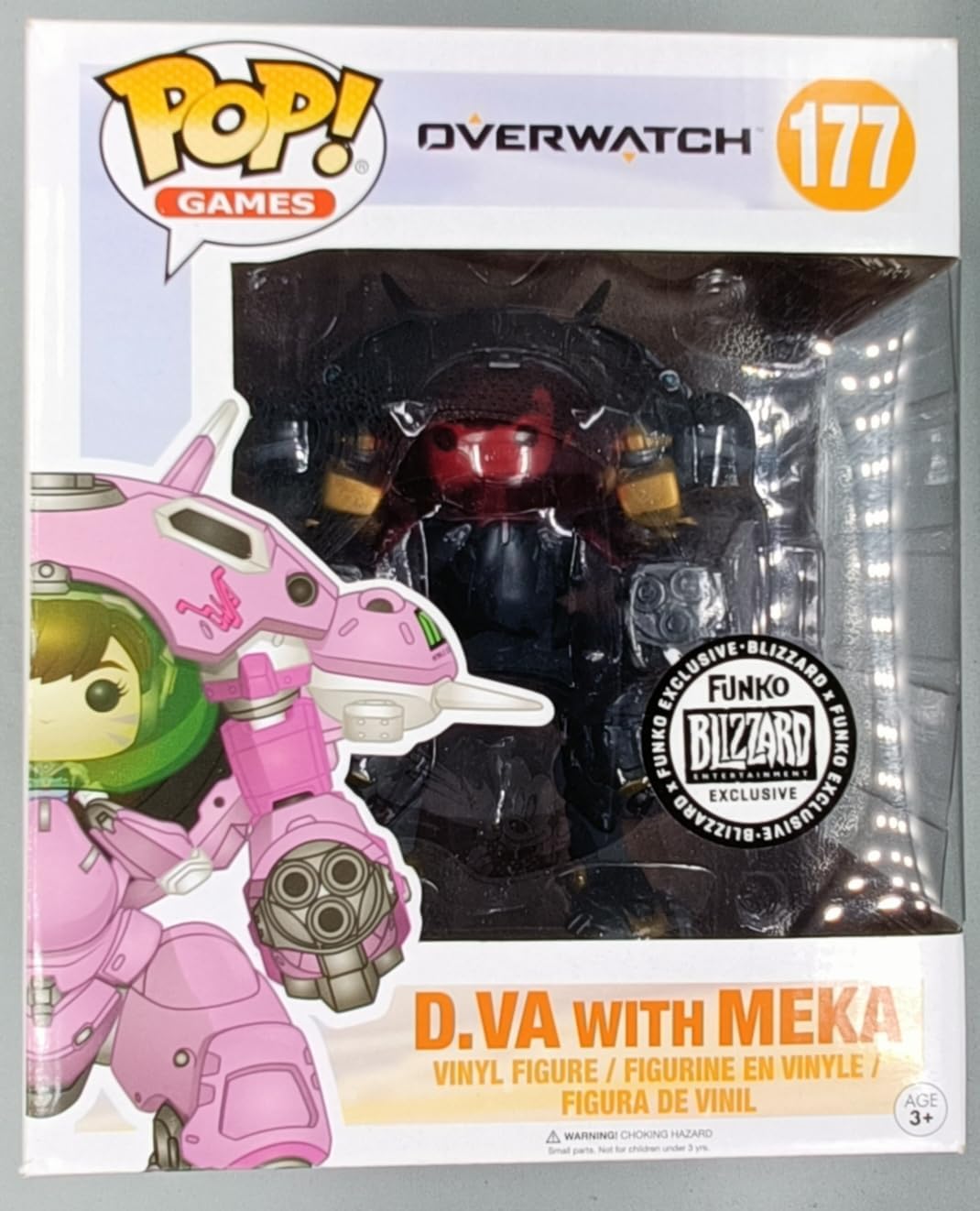Pop! Vinyl Overwatch Carbon Fiber D.Va & MEKA Buddy Exclusive