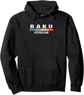 Baku Azerbaijan City Trip Pullover Hoodie