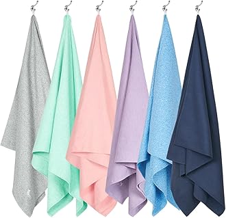 Dock & Bay Beach Towel - Quick Dry, Sand Free - Compact, Lightweight - 100% Recycled - Includes Bag - Set of 6 - Essentials, Large (160x90cm, 63x35)