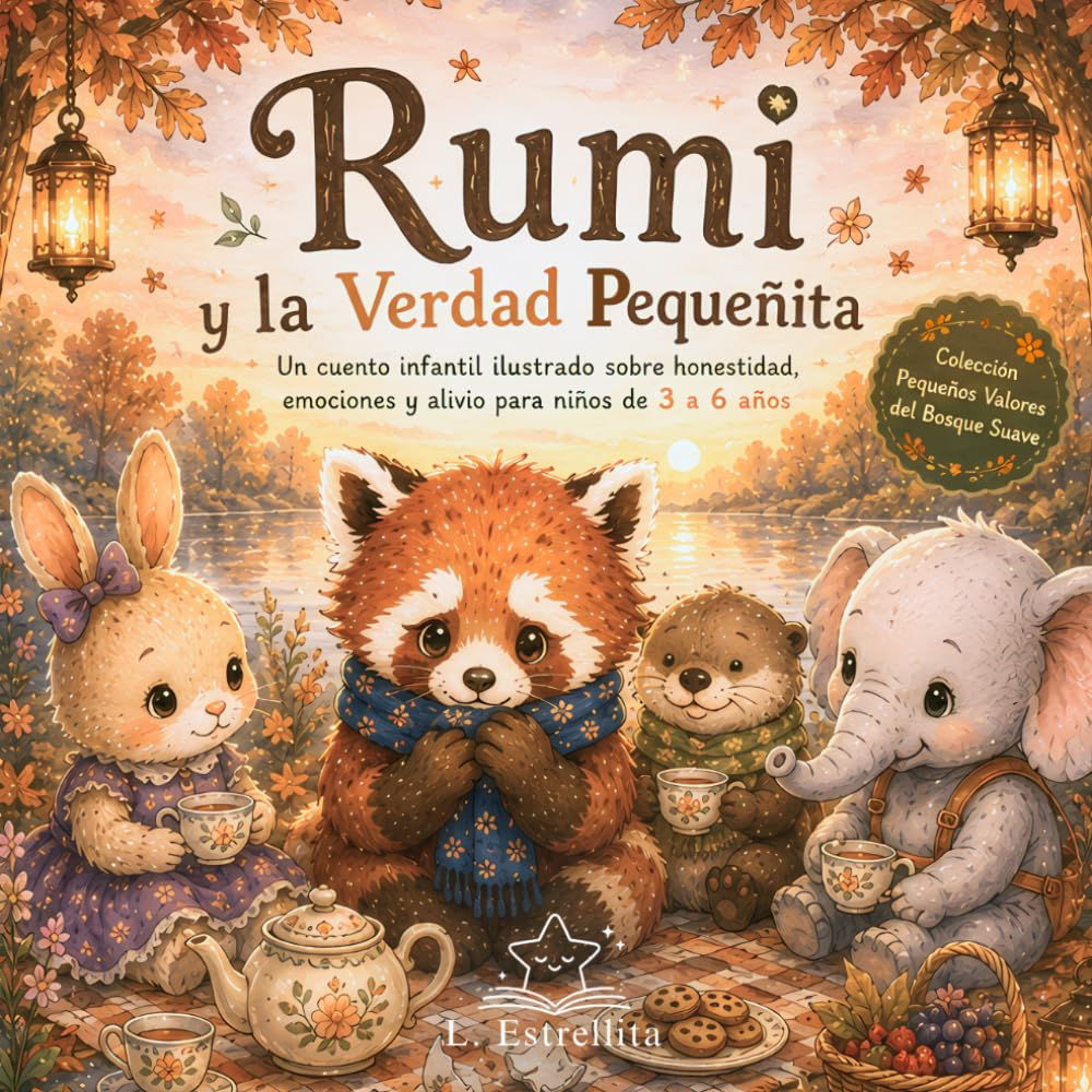 Rumi el Panda Rojo y la Verdad Pequeñita: Un cuento infantil ilustrado sobre honestidad, emociones y alivio para niños de 3 a 6 años (Pequeños Valores del Bosque Suave)