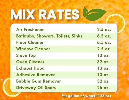 Vista 5 de Concentrado de aceite de naranja prensado en frío de alta calidad, 16 onzas (con D-limoneno), limpiador concentrado de aceite de naranja prensado