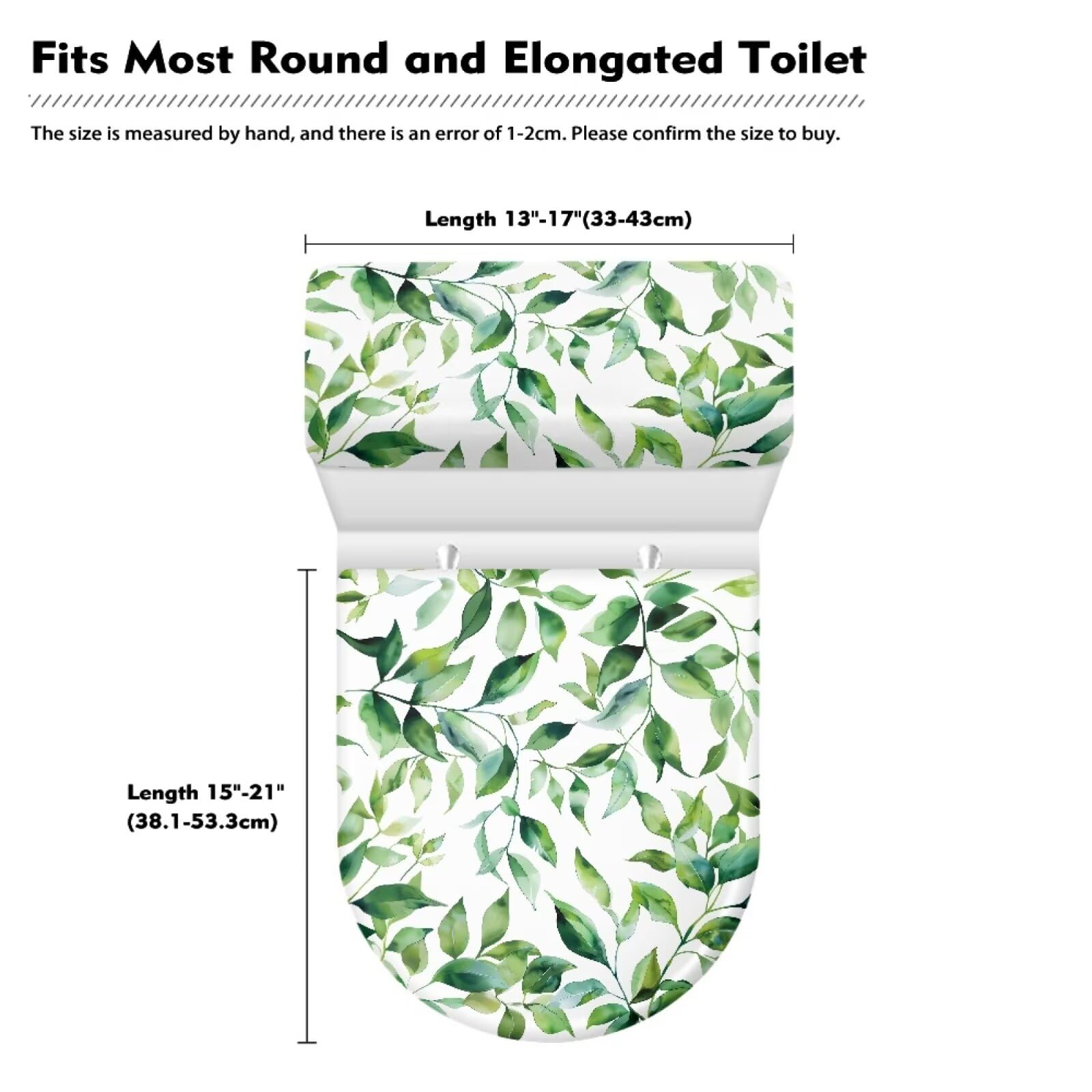 Toilet Seat Covers - 2 Piece Set for Dust Protection -8