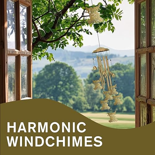 Miniatura 13 de Campanillas de viento únicas para exteriores – Campanillas de viento grandes de hadas para decoración al aire libre, hogar, césped, porche, patio,