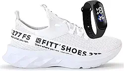 Tênis Meia Masculino Fit Esportivo Leve De Caminhada Para Academia Confortável + Relógio