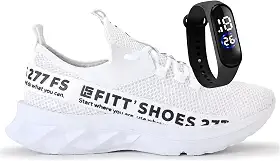 Tênis Meia Masculino Fit Esportivo Leve De Caminhada Para Academia Confortável + Relógio