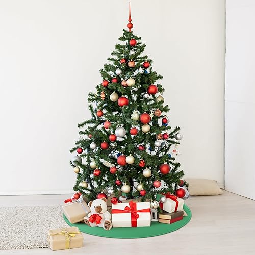 Vista 11 de Timgle Tapete para árbol de Navidad, tapete de silicona resistente para árbol de Navidad, protector de suelo impermeable para árbol de Navidad