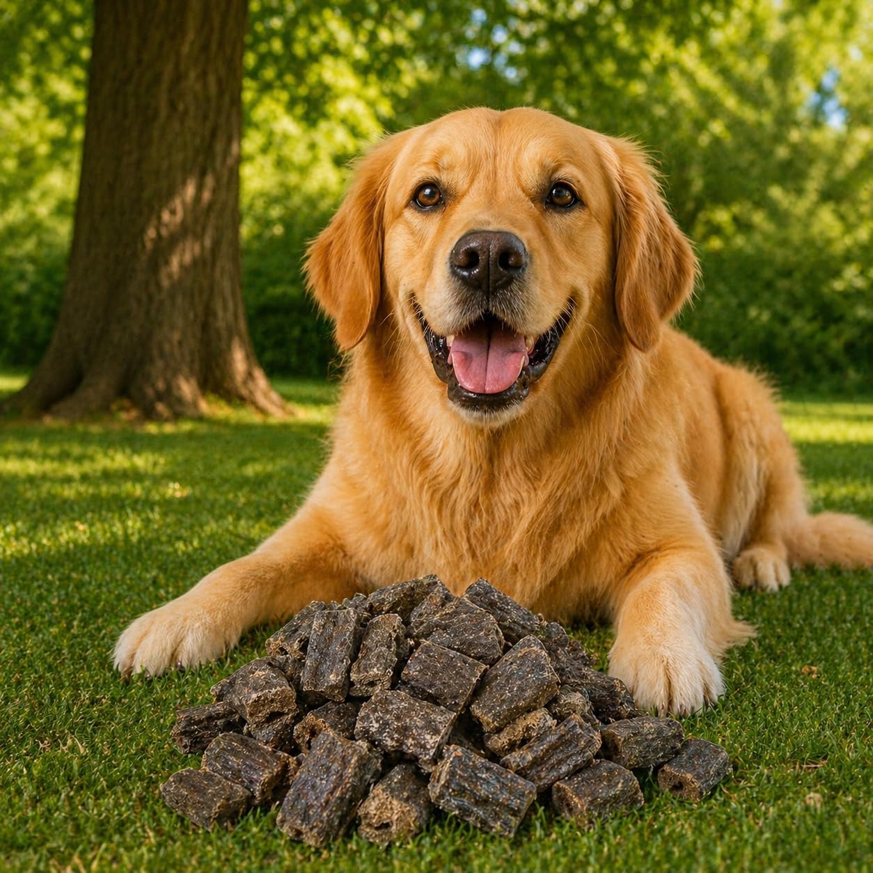chew-e&tasty Beef Lung & Liver Dog Treats, 1 LB - Dehydrated High-Protein Dog Treats, Grain-Free, Suitable for All Breeds and Sizes