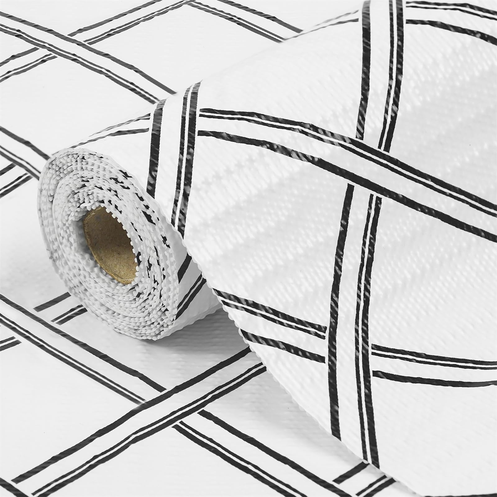 Gopas Drawer and Shelf Liner for Kitchen Cabinets Non-Adhesive, Non-Slip Cabinet Liner Shelf Paper Strong Grip Waterproof Easy to Clean for Kitchen