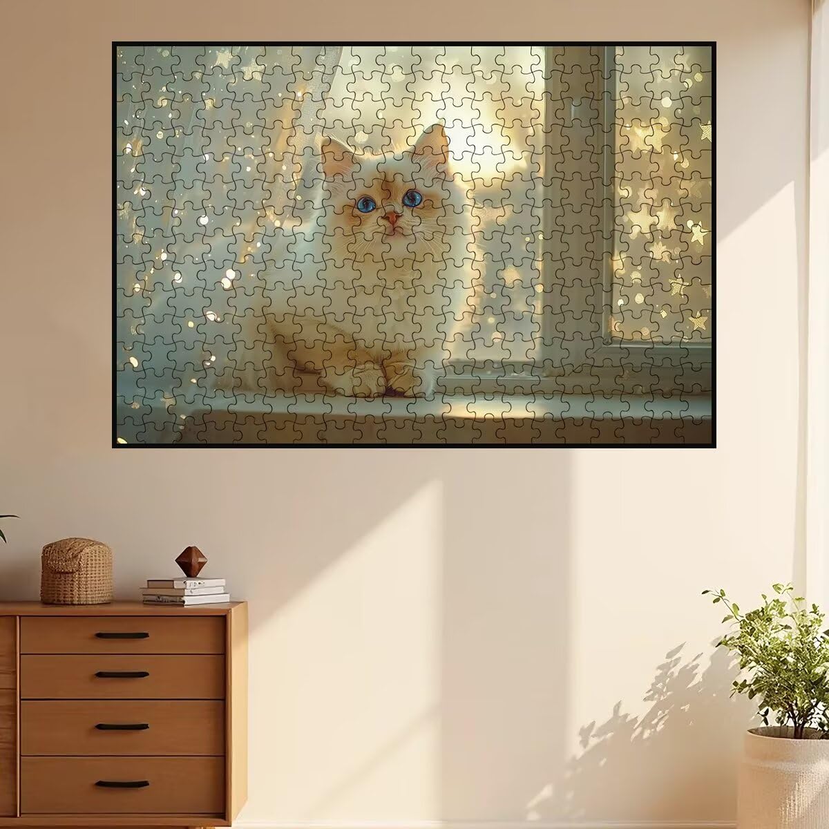 Puzzle 3000 Pezzi Gatto, Puzzle Animale per Adulti, Puzzles in Legno Intrattenimento Creativo, Divertimento, Puzzles Educativi Classici con Confezione di Alta Qualità Idea Regalo Donna Decor -3008