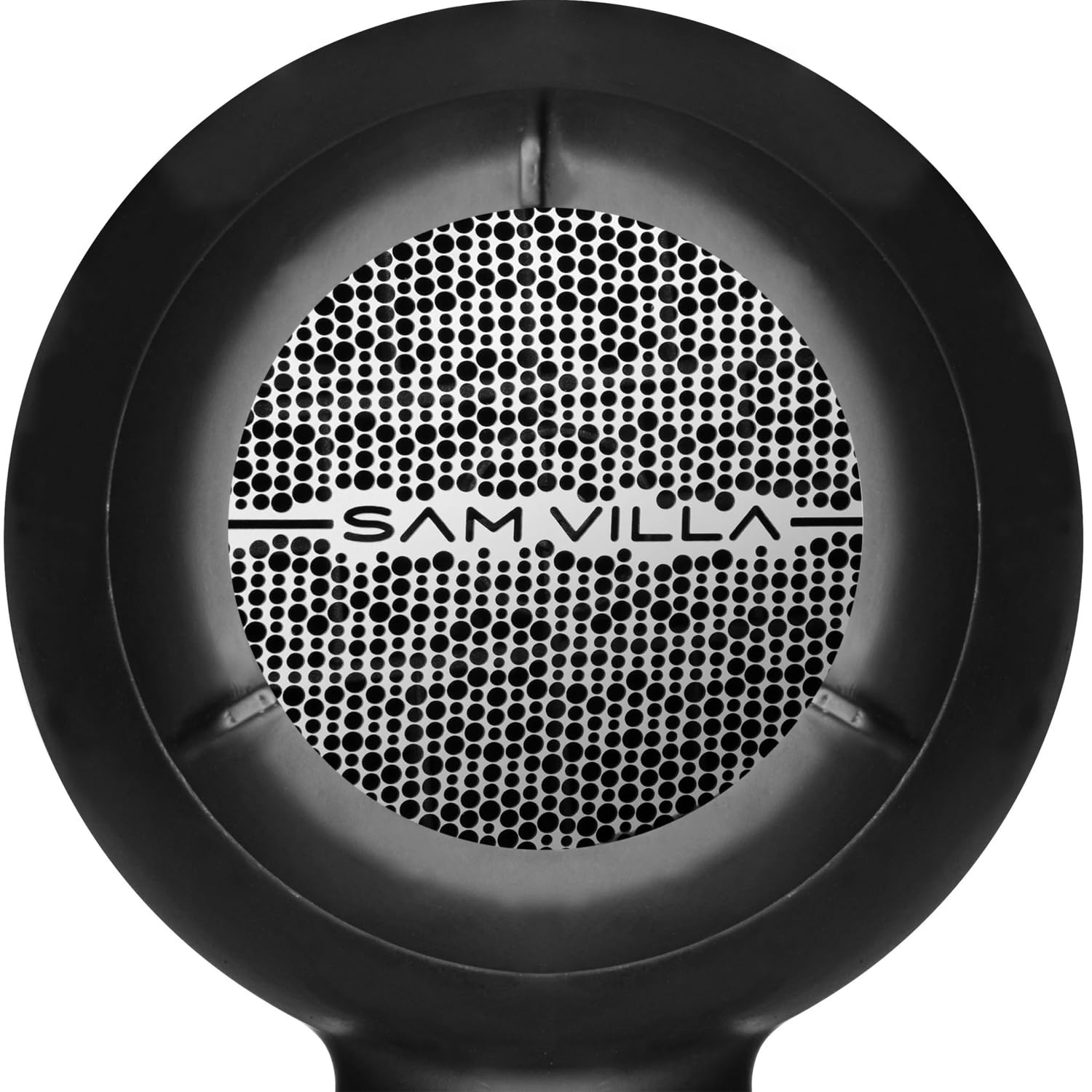 Sam Villa Blow Dryer Cover with Mesh, Signature Series, Black