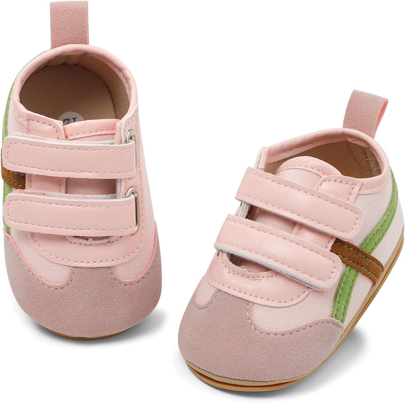 Baby Shoes Girls Boys First Walking Shoes Toddlers Infant Barefoot Sneakers with Anti-Slip Rubber Sole