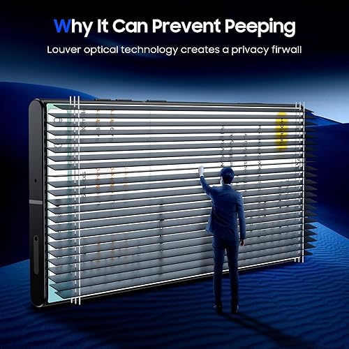 Miniatura 3 de UniqueMe Paquete de 2 protectores de pantalla de privacidad para Samsung Galaxy S23 Ultra, kit sin polvo, posicionamiento automático, sin burbujas