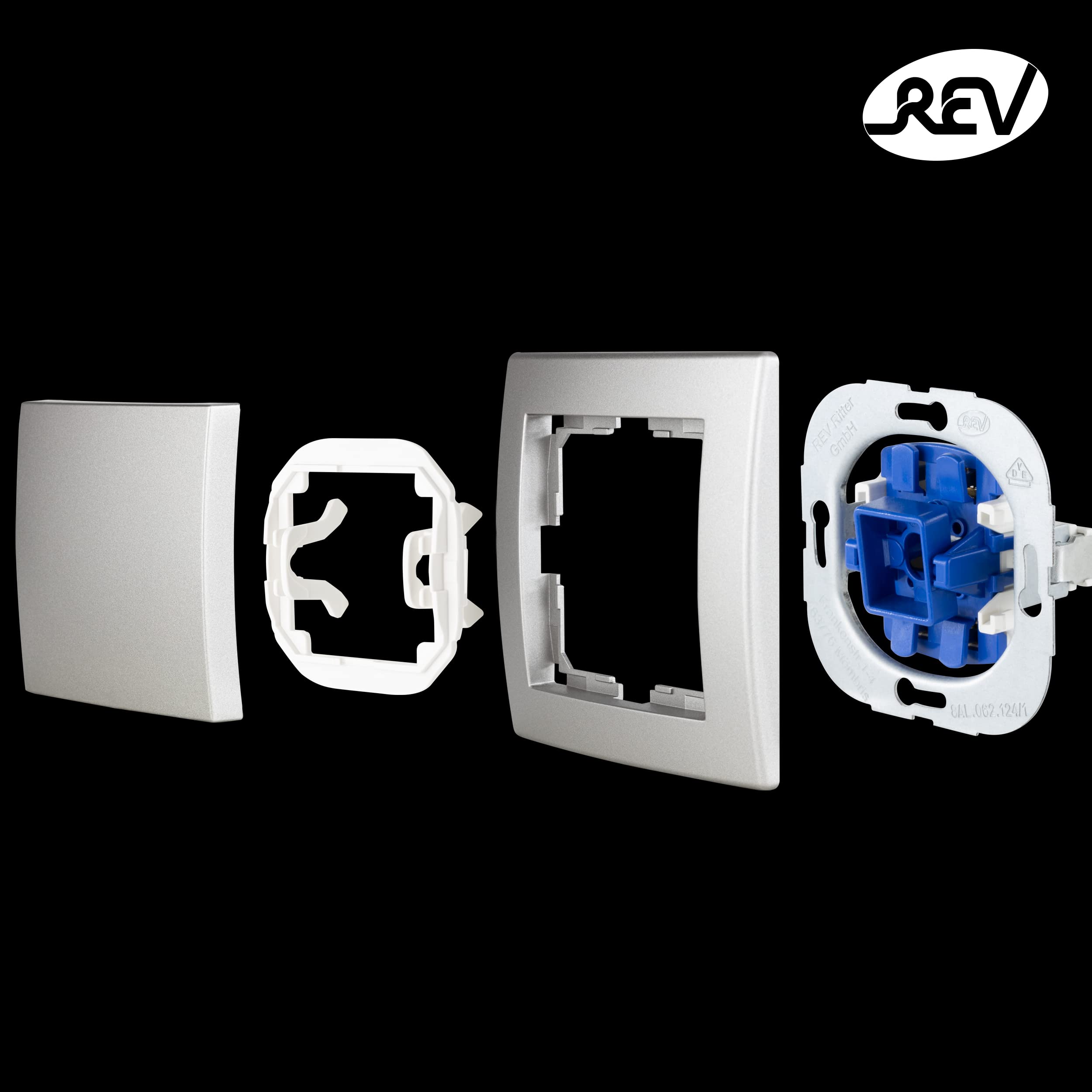 REV 0208422306 Studio Cover Series Switch/Toggle Switch, Platinum, Serienschalter - Image 4