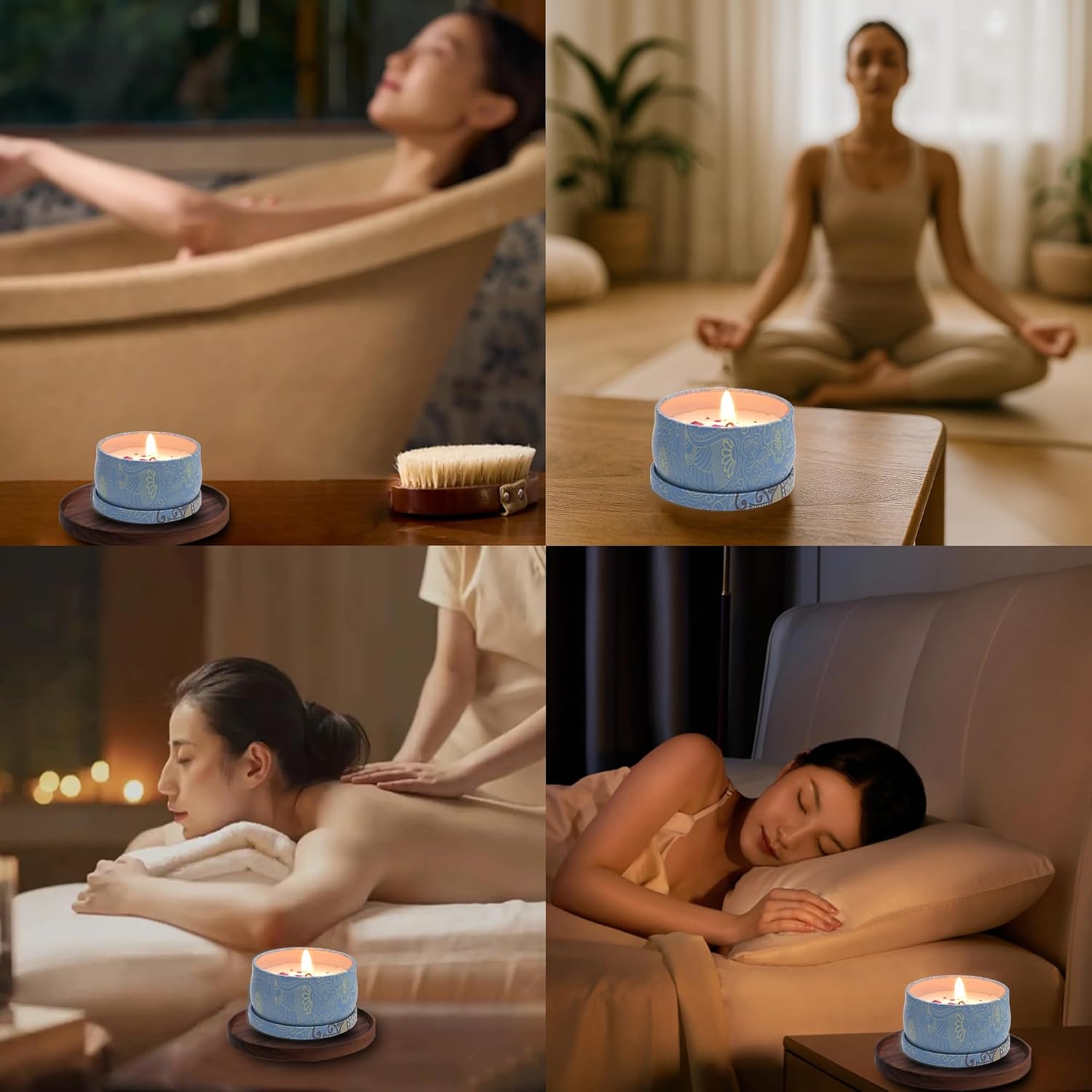 Scented Soy Candles Gift Set for Women – Non Toxic Natural Soy Wax Candles for Bedroom, Home & Relaxation, Home Scented & Aromatherapy Candles Set - Image 3