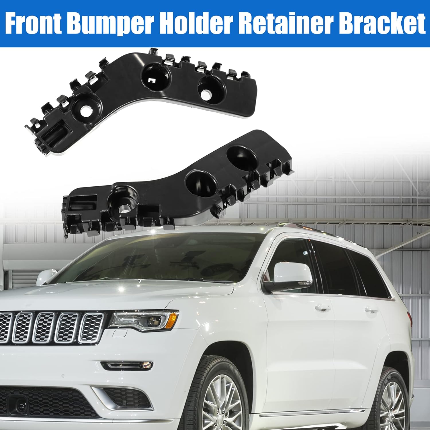 X AUTOHAUX 1 Pair Left and Right Side Front Bumper Mounting Support Bracket 68144218AD 68144218AE for Jeep Grand Cherokee 2014-2021