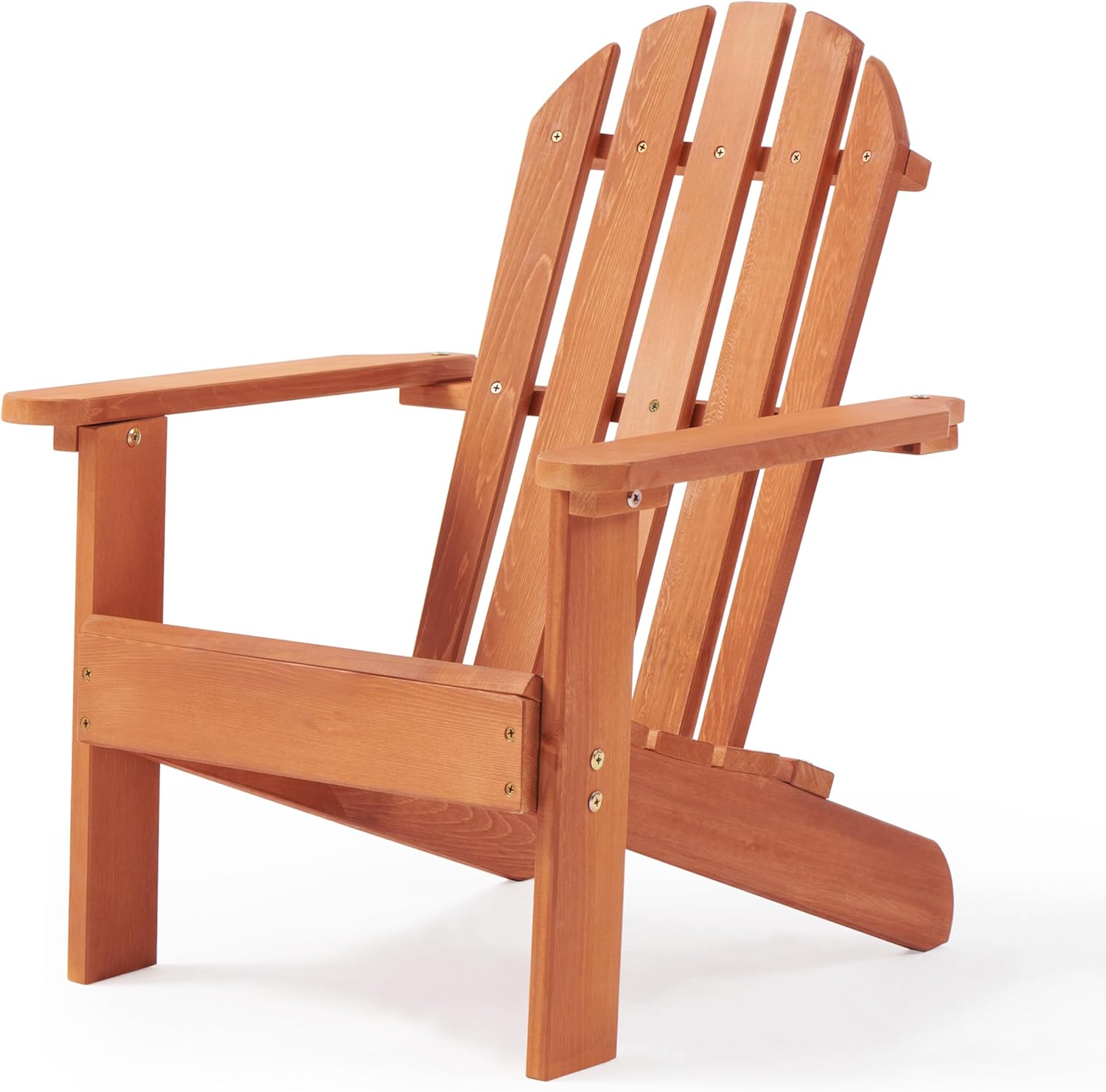 SoliWood Kids Outdoor Wooden Adirondack Chair for Patio Garden Backyard Porch Pool