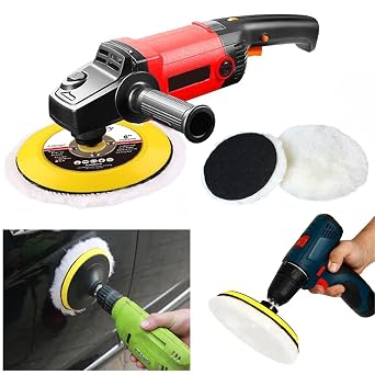 Pasta Cila Polisaj Süngeri 115 mm Cırt Tabanlı Kuzu Postu Yünü Pedi Keçesi Parlatma (3 ADET)