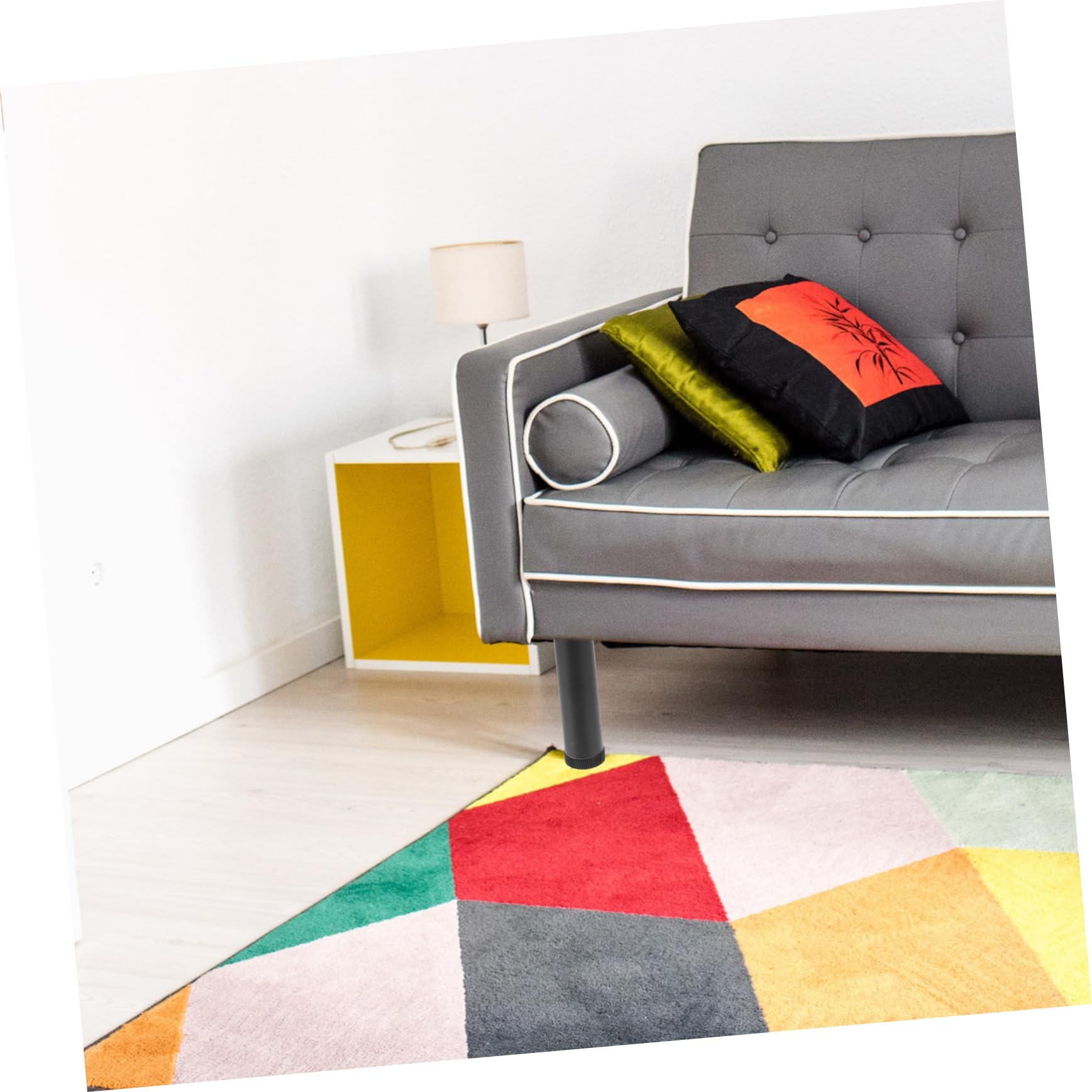 MAGICLULU Alliage D'aluminium Supports Triangulaires Noir, Lot de 4 Support Stable Remplacement pour Armoire Buffet