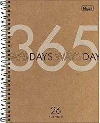 Tilibra - Planner Espiral Kraftwork 17,7 x 24 cm 2026-365 Days