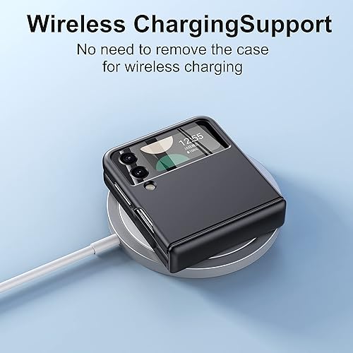 Miniatura 5 de Funda para Samsung Z Flip 4 protección de bisagra de resorte y protector de lente de cámara Llave de volumen de metal Funda protectora delgada a