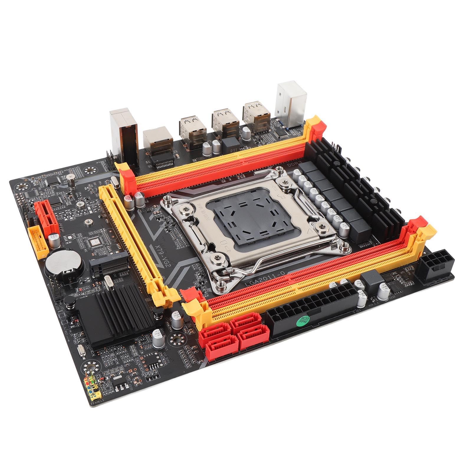 Computer Motherboard with X79 Chipset, 4 DDR3 RAM Slot, 128GB Capacity, for E5 V1 V2, for i7 3th 4th Gen Processors, PC Gaming Motherboard Support 1066, 1333, 1600, 1866MHz-image-43