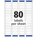 Avery® Printable Return Address Labels, Sure Feed® Technology, 0.5" x 1.75", White, 800 Blank Mailing Labels (18167) – view 4