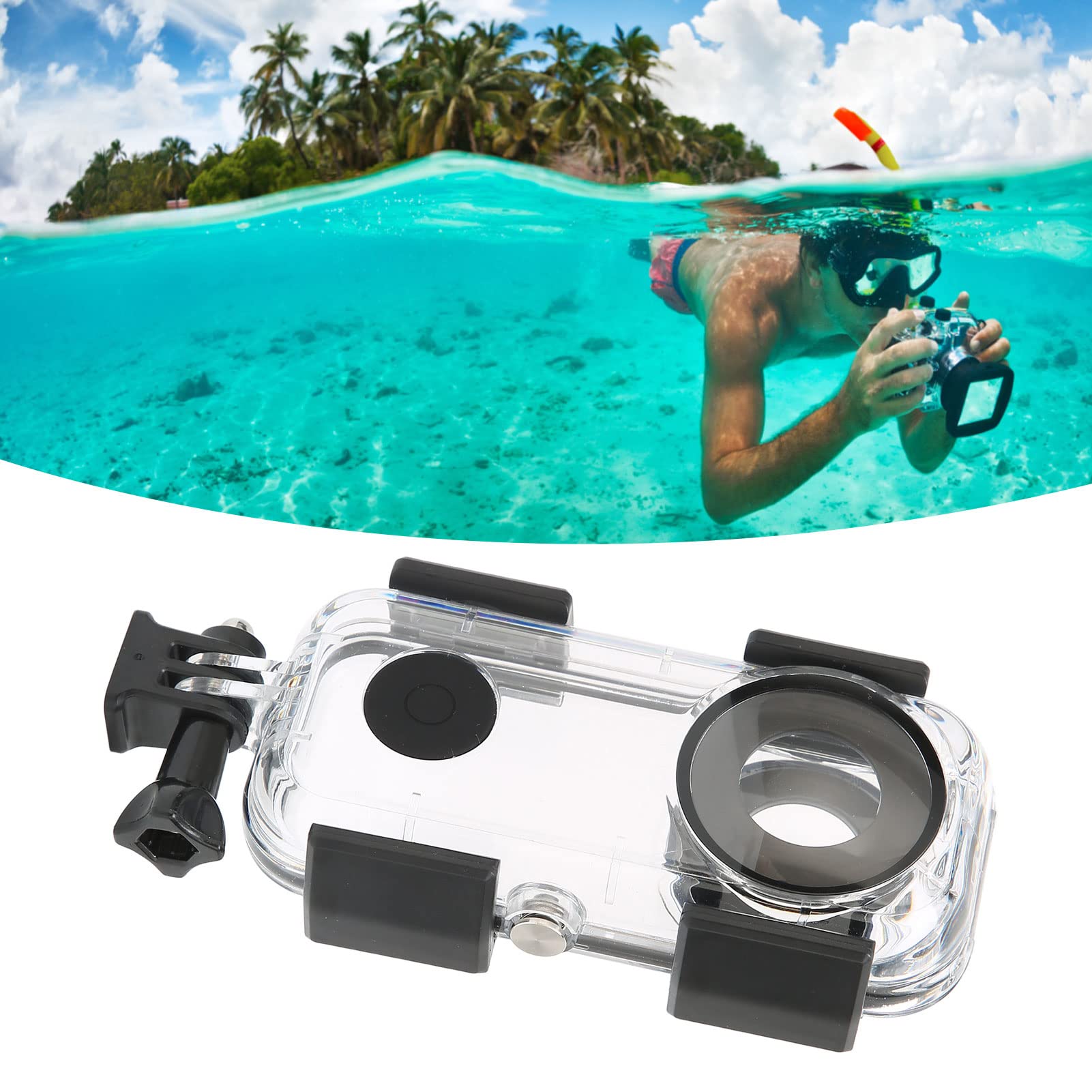 Pilipane Custodia Impermeabile per Insta360 One X2 Custodia Subacquea Trasparente Custodia Impermeabile per Fotocamera con profondità 40 M/131 Piedi per Immersioni Snorkeling Nuoto
