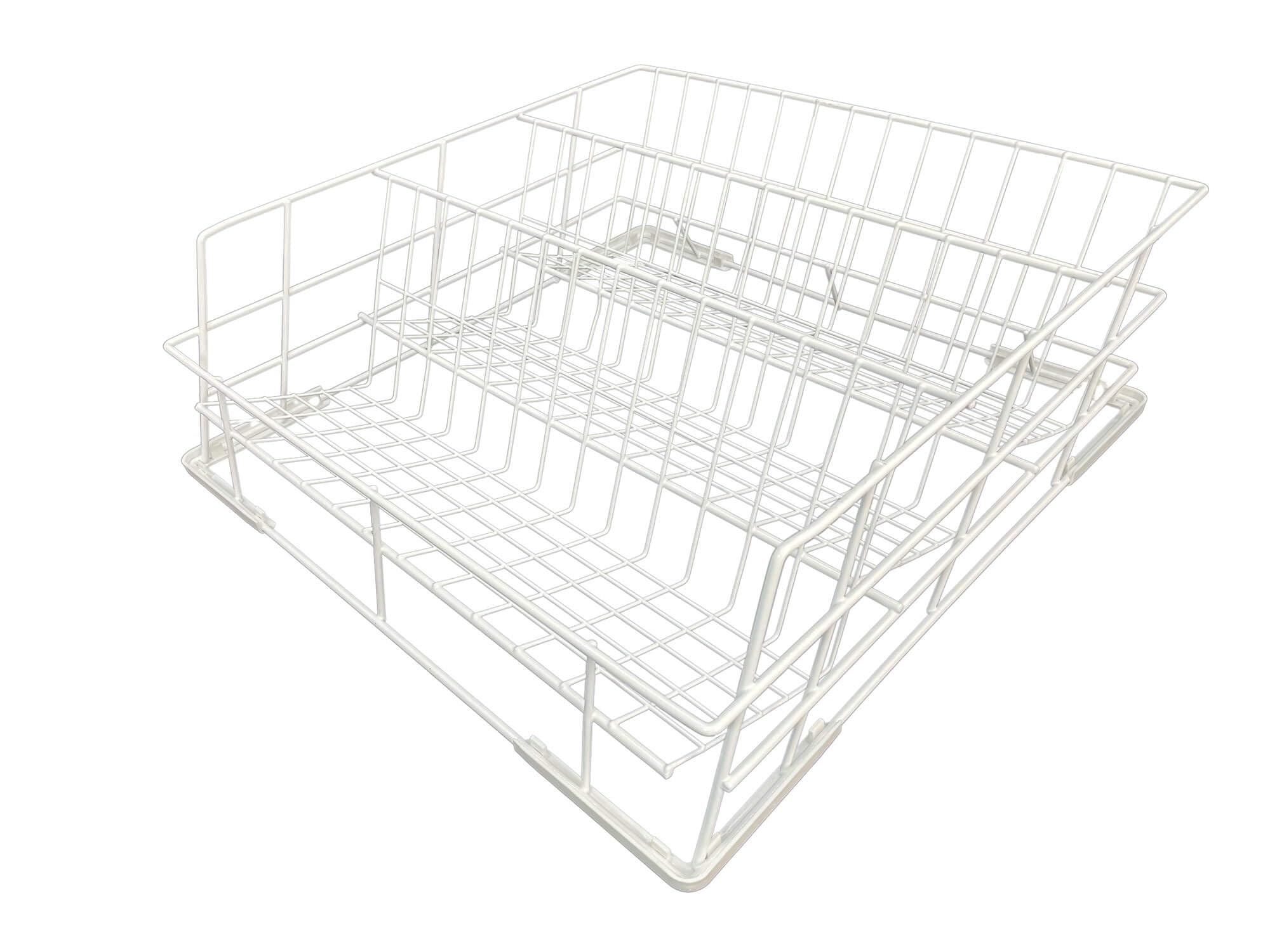 Morleos Gläserspülkorb Drahtgitterkorb 400x400 mm - 3 Reihen | Made in EU | Gläserkorb für Gastronomie | Profi Qualität für Gastro Spülmaschinen