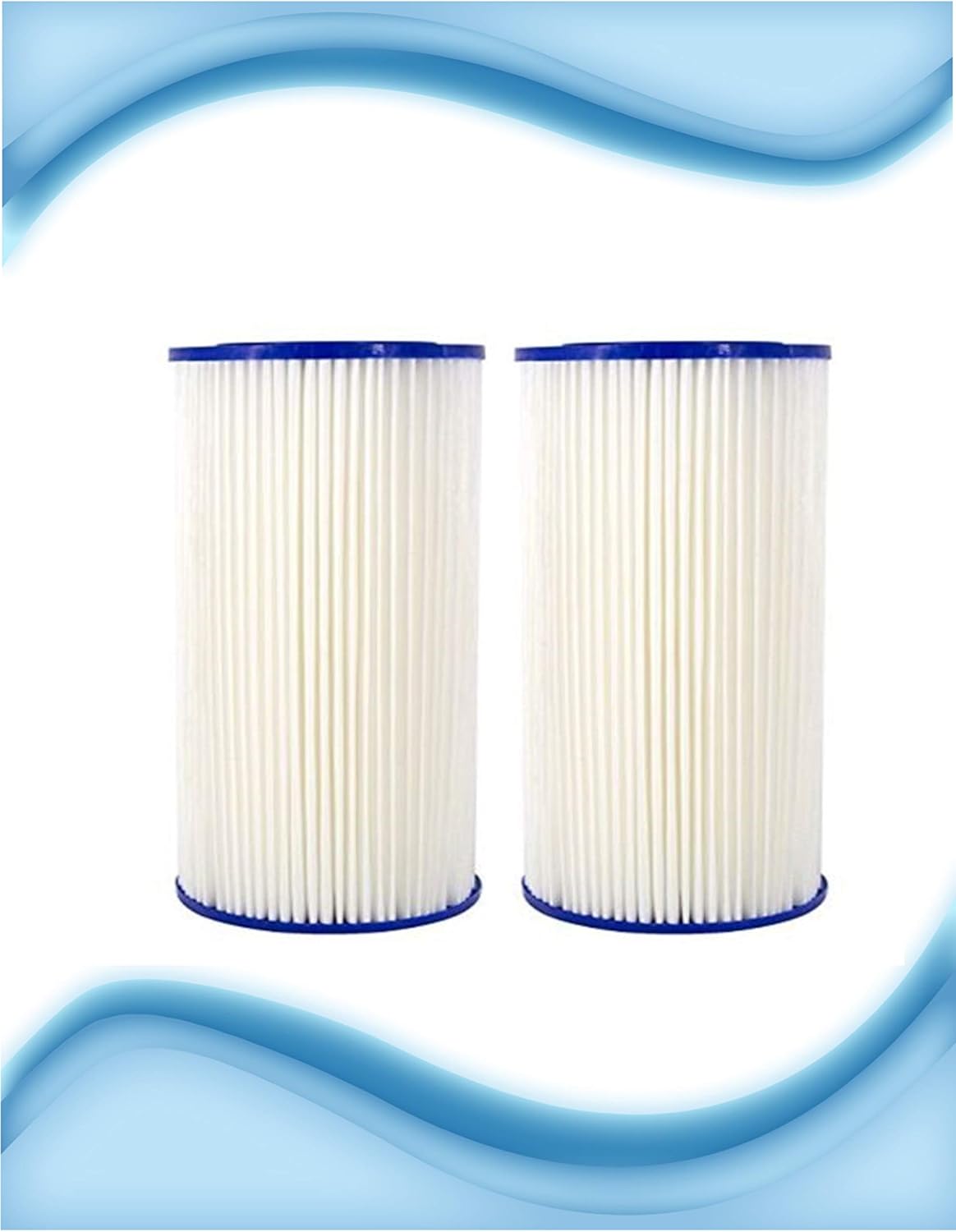 CFS – 2 Pack Pleated Water Filter Cartridges Compatible with S1-BB Models – Remove Bad Taste & Odor – Whole House Replacement Water Filter Cartridge, 20 Micron - White