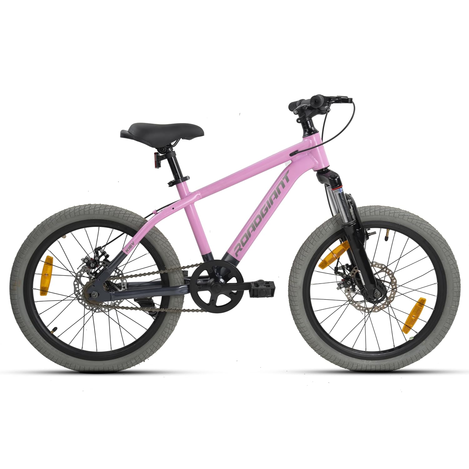 ROADGIANT Kiev 20T Dual Disc Brake | MTB | Aluminum Frame Bicycle |Single Speed | Front Suspension | Unisex | Kids Cycle f... - Review, Price and Buying Guide