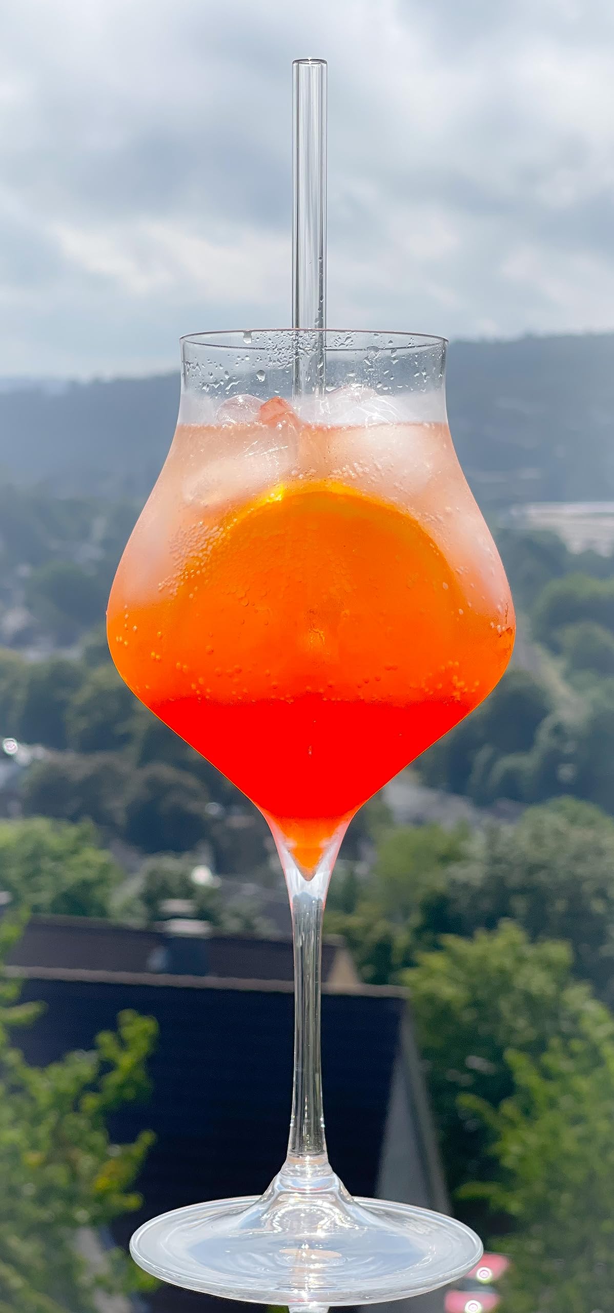 Topkapi elite Aperol Spritz Set Salchendorf XL - 2 Kelch Gläser 600ml | inkl. Glasham-Set, Mundgeblasen, Handarbeit, Bleifreies Kristallglas, Ideal z.B. für Lillet Wild Berry und Spritz Cocktails