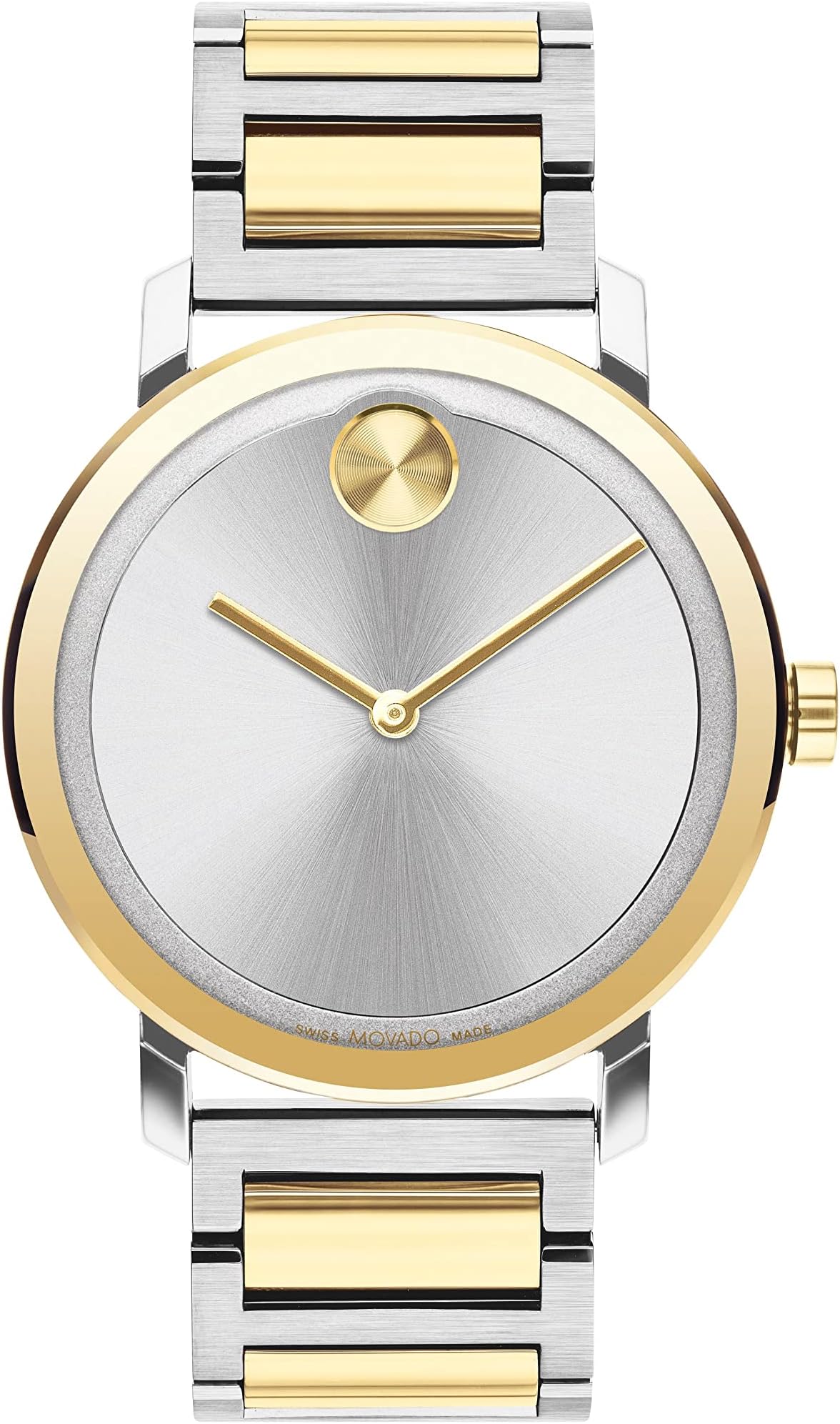 MovadoMen's Bold Evolution Stainless Steel Case, Two-Tone Stainless Steel Link Bracelet, Two Tone (Model: 3600887)